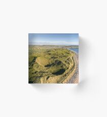 aerial birds eye view of lahinch golf course in county clare Acrylic Block