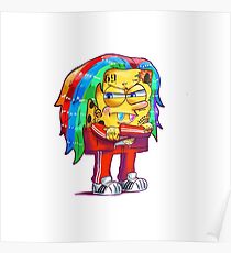 6ix9ine Drawing Posters | Redbubble