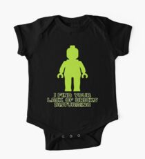 "I Find Your Lack of Bricks Disturbing" by Customize My Minifig One Piece - Short Sleeve