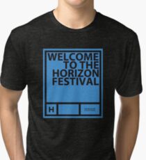 Horizon Festival, blue Tri-blend T-Shirt