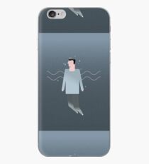 Underwater man illustration iPhone Case