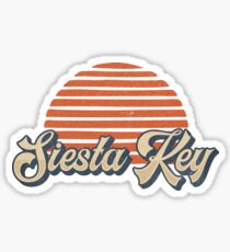 Vintage Retro 70s 80s Siesta Key Sticker
