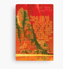 The Ten Words (Binary) Canvas Print