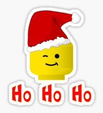 Santa Ho Ho Ho Minifig by Customize My Minifig Sticker