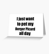 Berger Picard Dog Lover Mom Dad Funny Gift Idea Greeting Card