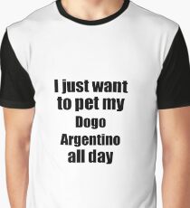 Dogo Argentino Dog Lover Mom Dad Funny Gift Idea Graphic T-Shirt