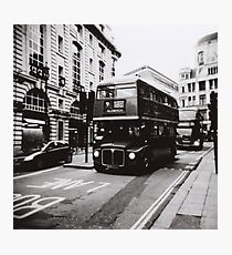 London bus 9 Aldwych Photographic Print