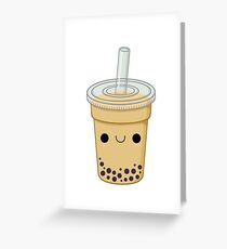 Cute Bubble Tea Greeting Card