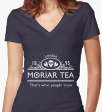 MoriarTea 2 Women's Fitted V-Neck T-Shirt
