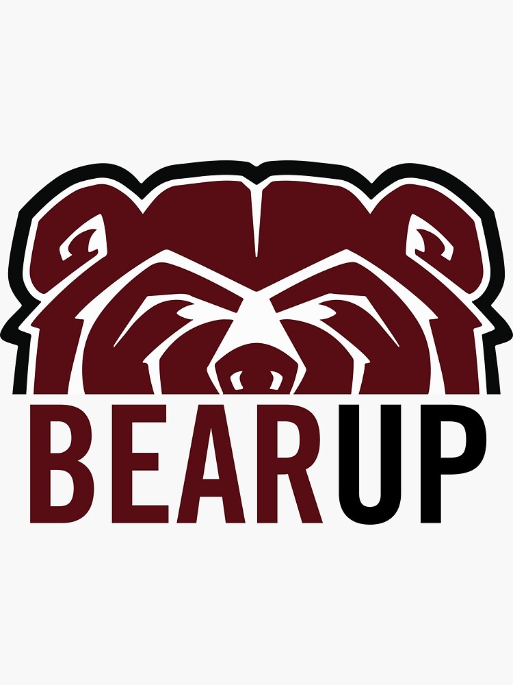 "MO STATE BEAR UP" Sticker by dfollmer91 Redbubble