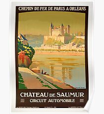 Vintage Travel Poster France - Château de Saumur Poster