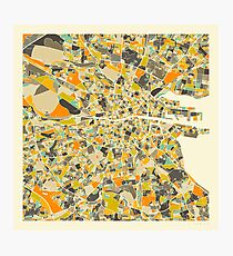 DUBLIN MAP Photographic Print