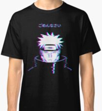 Nahiko Pain Akatsuki Inspired Design Glitch Error Effect Classic T-Shirt