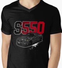 Ford Mustang S550 American Muscle Men's V-Neck T-Shirt