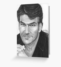 His Eyes Twinkled - Patrick Swayze b. 1952 - d. 2009 Greeting Card