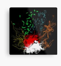 Elementar Pokéball Metallbild