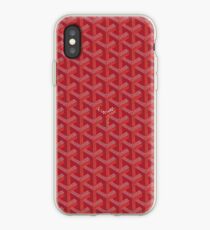 Red Goyard Bape iPhone Case
