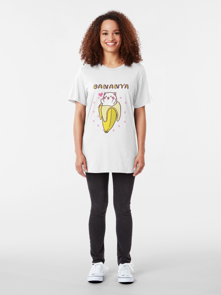 Bananya Banana Cat Kawaii Anime Manga Kitty T Shirt By Ryanturnley