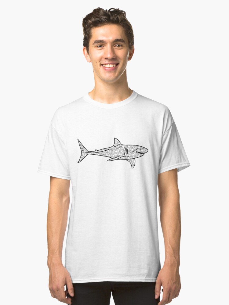 Alternate view of Poker Shark Fish Classic T-Shirt