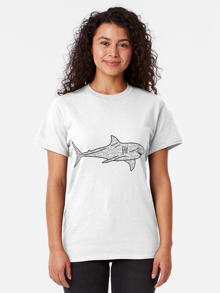Alternate view of Poker Shark Fish Classic T-Shirt