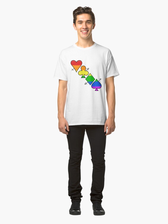 Alternate view of LGBT Poker Classic T-Shirt