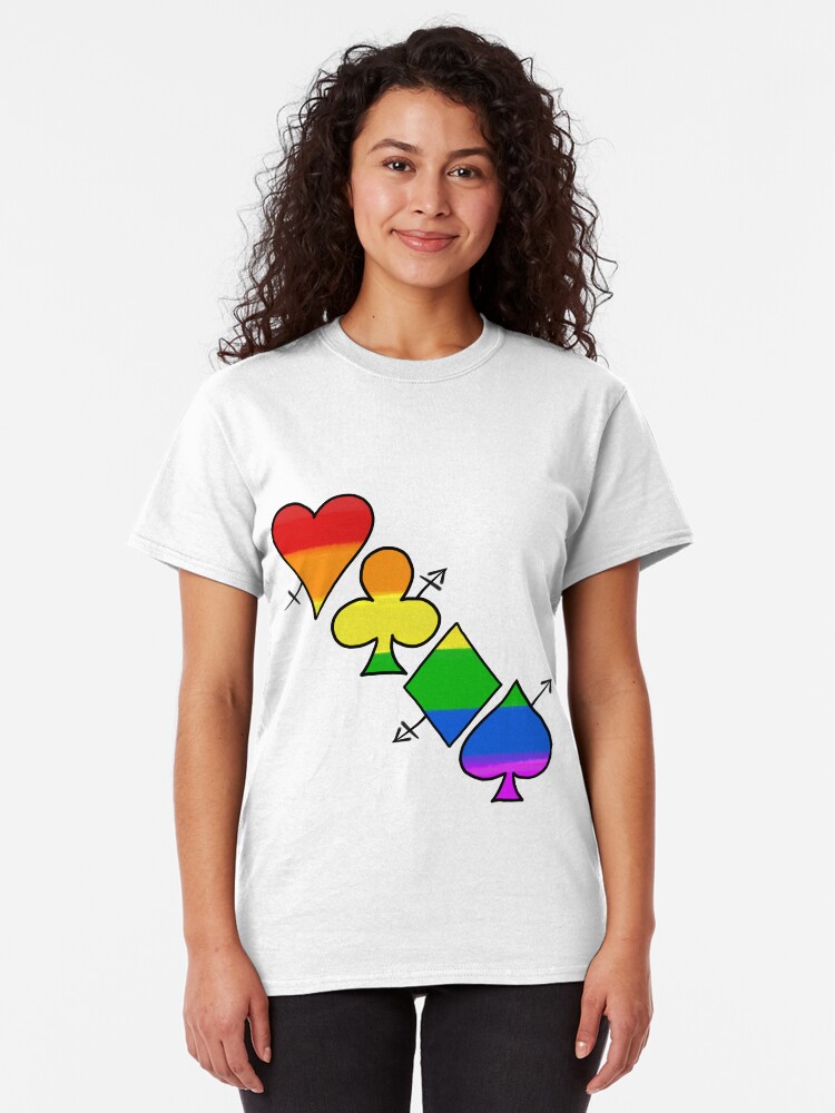 Alternate view of LGBT Poker Classic T-Shirt