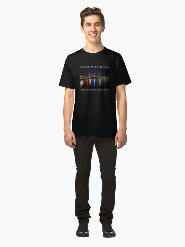 Alternate view of Harbour Lights (poster edition on black) Classic T-Shirt