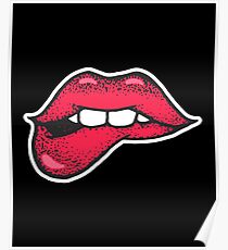 rote Lippen Poster