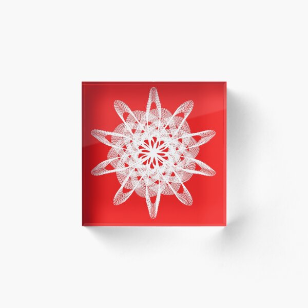 Spirograph with white Acrylic Block