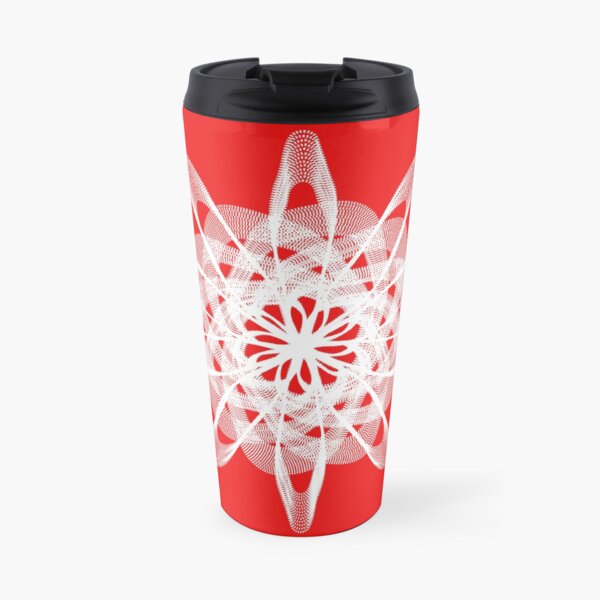 Spirograph with white Travel Mug