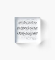 Dwigh Schrute Quote 4 - Perfect Crime Acrylic Block