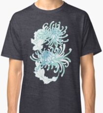 Chrysanthemum Infinity - Green and Blue Classic T-Shirt