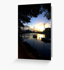 morning on the river Greeting Card