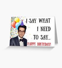 John Mayer Geburtstagskarte, Aufkleber, Geschenke Grußkarte