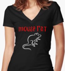 Mouse Rat Women's Fitted V-Neck T-Shirt