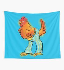 Chicken in Trousers Wall Tapestry