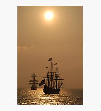 Kalmar Nyckel and Gorch Fock II: "Dawn Gold" Photographic Print