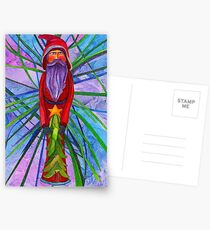 Santa with a Tree Ornament Postcards