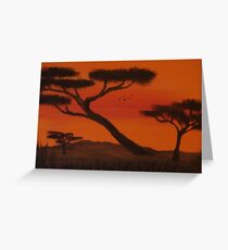 scavenging skies Greeting Card