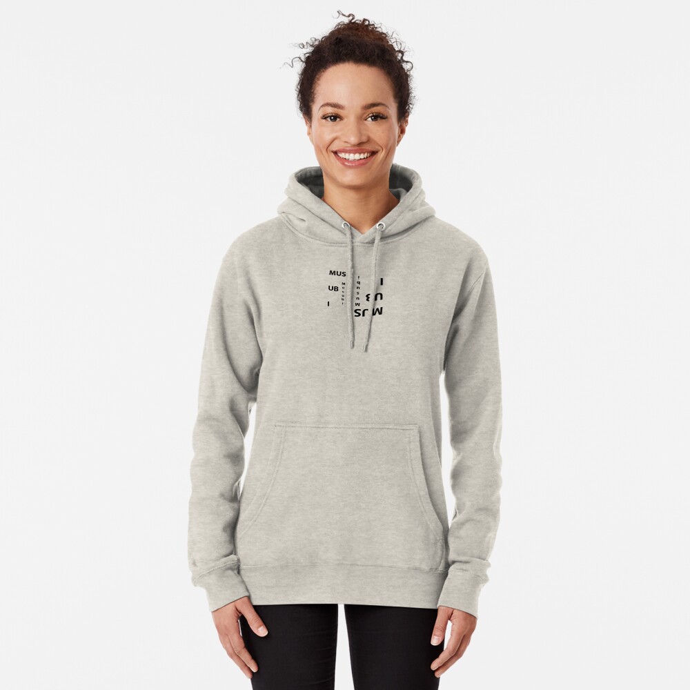 Musubi Text Art Pullover Hoodie