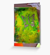 Acrilic butterfly Greeting Card