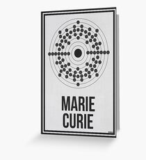 MARIE CURIE - Women in Science Greeting Card