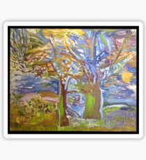elf-tree my painting Fauve Sticker