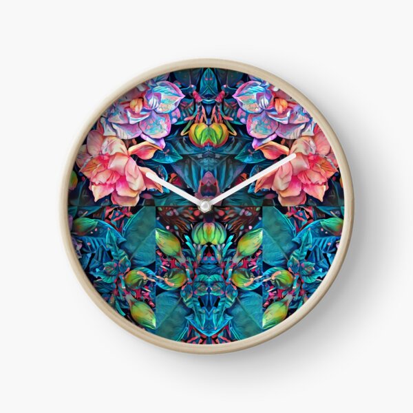 Dream Flowers Clock