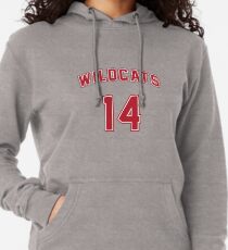 Troy Bolton 14 East High School Wildcats Basketball Team Lightweight Hoodie