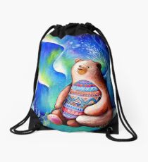 Spirit Bear Drawstring Bag