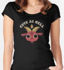 Süß wie die Hölle Tailliertes Rundhals-Shirt
