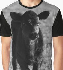 Black and White Calf Graphic T-Shirt