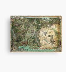 Dragon Pass and Surrounding Regions by Olivier Sanfilipo Canvas Print