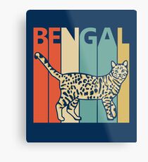 Lienzo metálico Gato de bengala